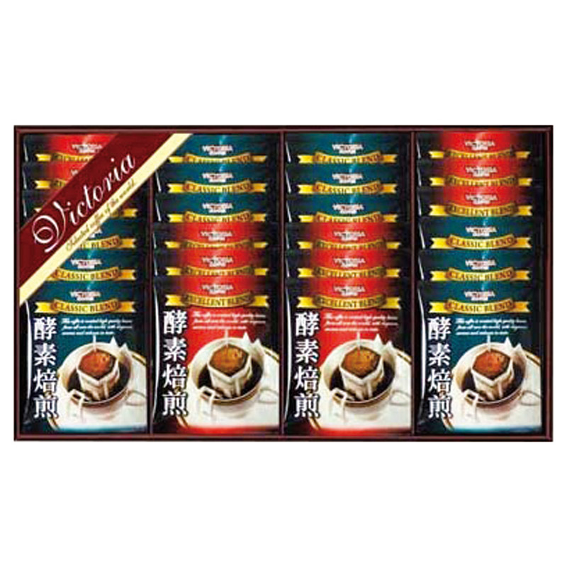 【送料無料】ビクトリア珈琲酵素焙煎ドリップコーヒーセット L1111-047