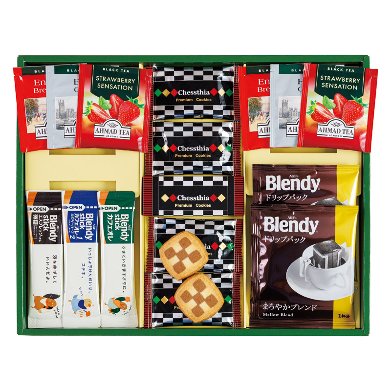 【一括お届け】ブレイクタイム クッキー＆コーヒー＆紅茶 L1117-015