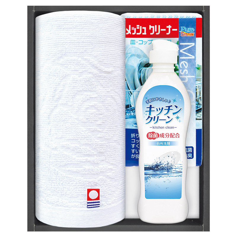 【一括お届け】今治タオル＆キッチン洗剤セット L1132-028