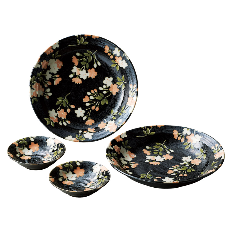 【送料無料】宇野千代花和み組皿揃 L1135-047