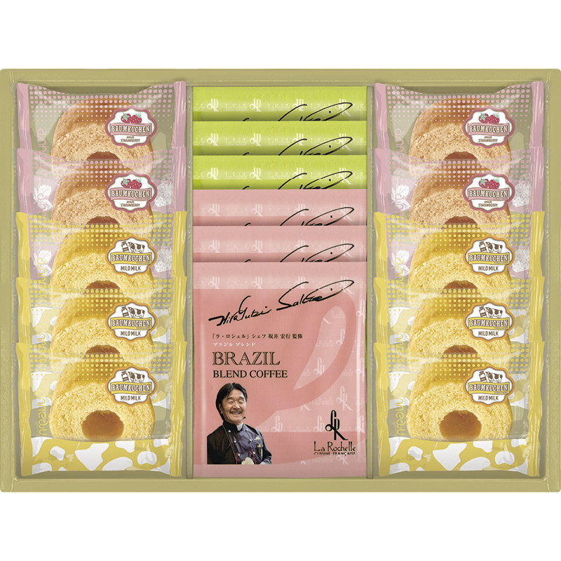 坂井宏行シェフ監修コーヒー＆アノー バウムクーヘンギフト（L9004-554