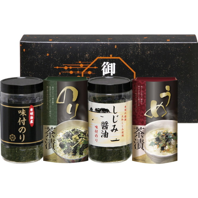 【一括お届け】有明海産＆しじみ醤油味付のり・お茶漬け詰合せ B1047-617
