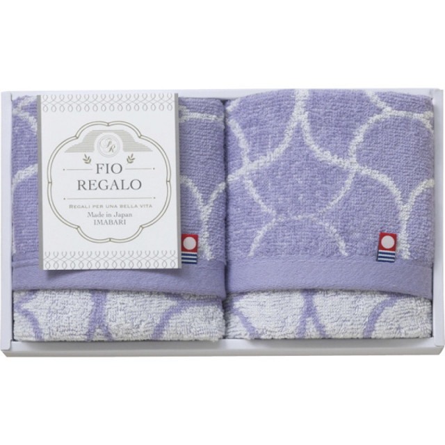 【一括お届け】今治タオルFIO REGALOウォッシュタオル2P B1053-564