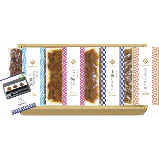 【一括お届け】三河の佃煮＆永谷園松茸風味お吸い物セット B1064-567