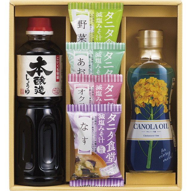 【一括お届け】タニタ監修みそ汁＆厳選調味料ギフト B1066-568