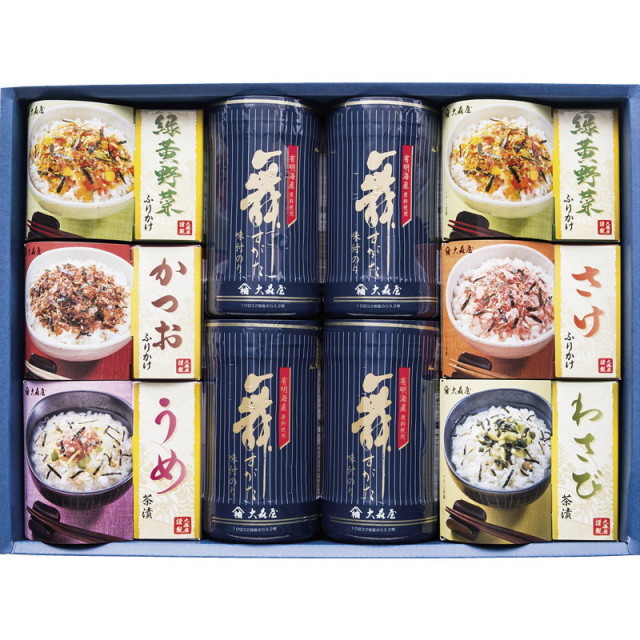 【送料無料】大森屋舞すがた卓上のり・ふりかけ・お茶漬詰合せ B1102-527