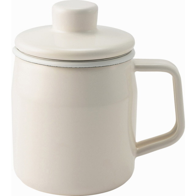 【送料無料】富士ホーローフィルトミニオイルポット0.35Lホワイト B1107-575