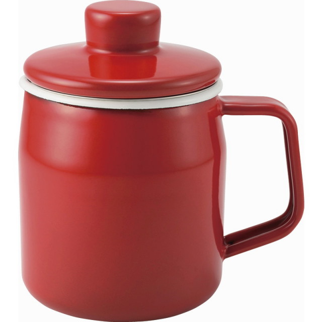 【送料無料】富士ホーローフィルトミニオイルポット0.35Lレッド B1107-589