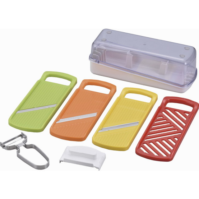 【送料無料】ビタミンアイランドマルチスライサー＆ステンレスピーラーセット B1107-650