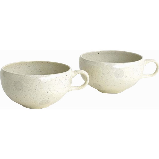 【送料無料】サボン水玉ペアスープカップ B1108-590