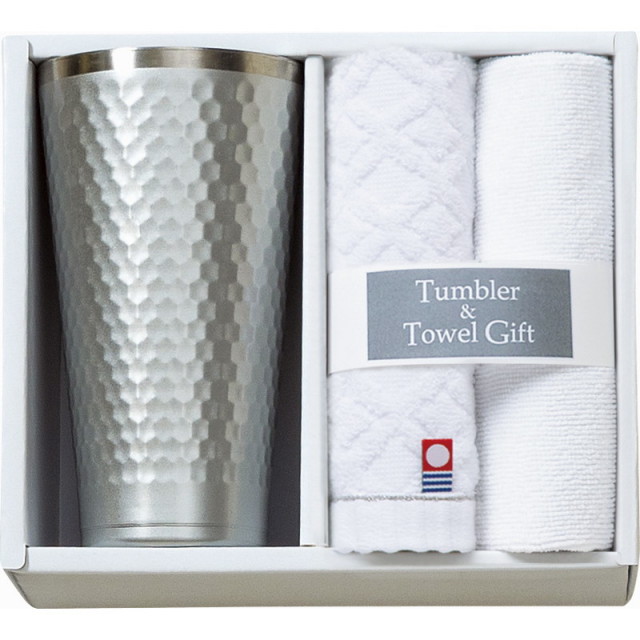 【送料無料】タンブラー＆今治産タオルセット B1119-625