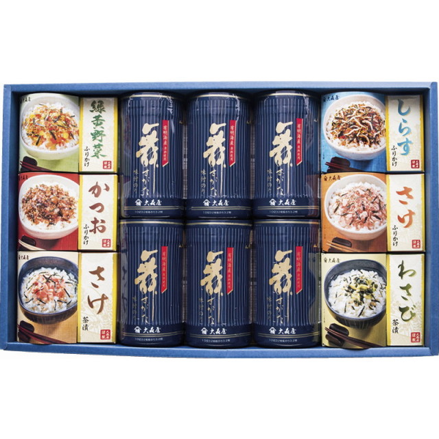 【送料無料】大森屋舞すがた卓上のり・ふりかけ・お茶漬詰合せ B1126-534