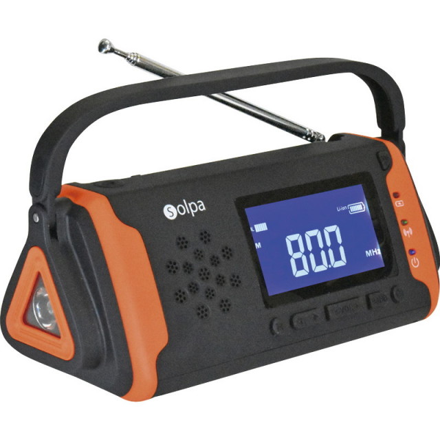 Solpaチャージオ手回し／ソーラー蓄電ラジオ 「チャージオ ラムダ