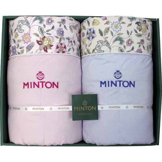 MINTON 肌掛け ウォッシャブル ２枚組 再再値下げです ミントンシルク混肌掛けふとん2P（B1158-518）｜送料無料