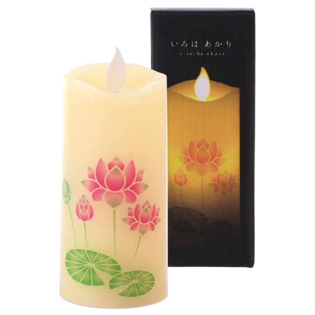 【一括お届け】カメヤマいろはあかりS蓮 B2018-068