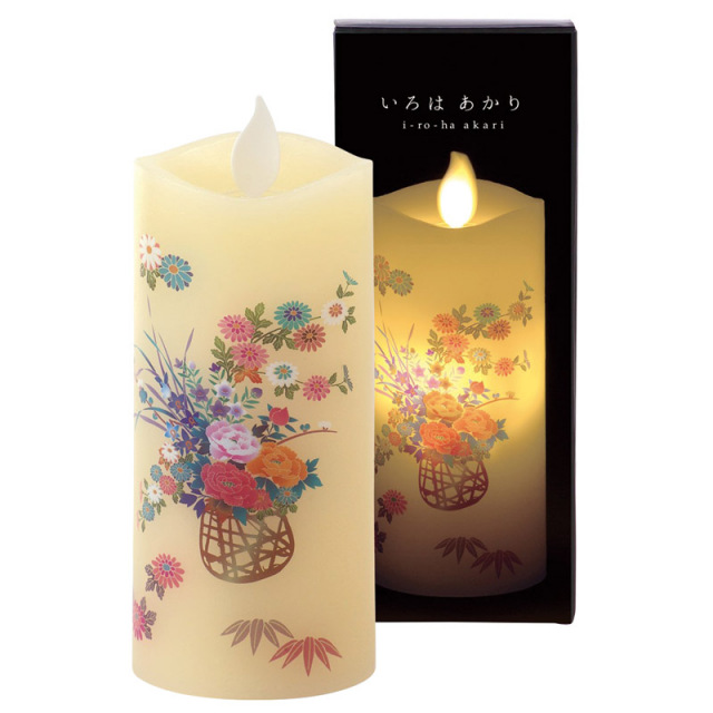 【一括お届け】カメヤマいろはあかりS花籠 B2018-075