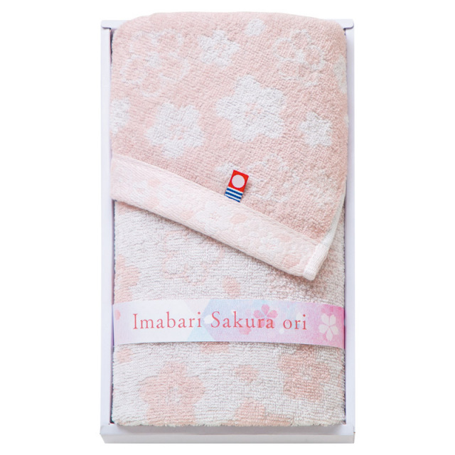 【一括お届け】今治さくら織フェイスタオル B2035-096