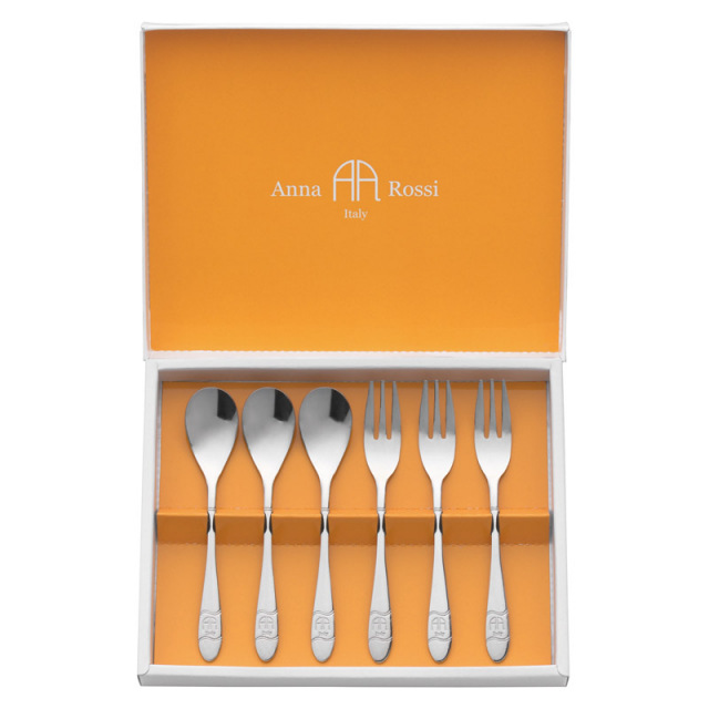 【一括お届け】アンナ・ロッシスプーン＆フォーク6pc B2038-070