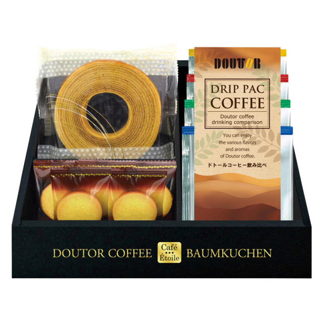 【一括お届け】Caf? ?toileドトールコーヒー＆バウムクーヘンセット B2043-070