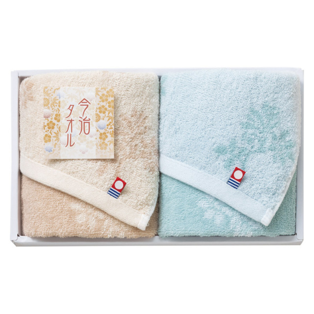 【一括お届け】今治製タオルしまなみ匠の彩ウォッシュタオル2P B2049-034