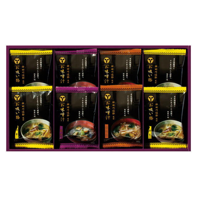 【一括お届け】神田川俊郎監修 味和心お味噌汁ギフト【雅】 B2063-036