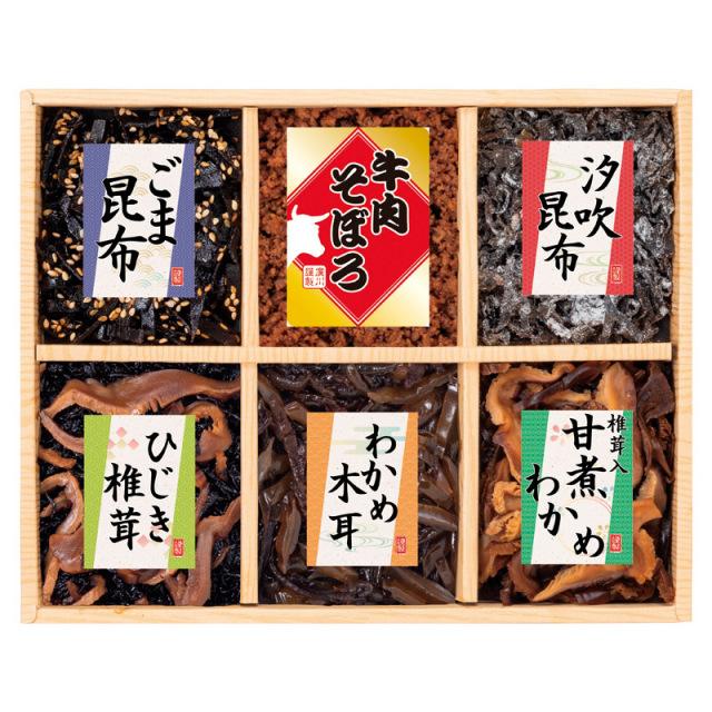 【一括お届け】廣川昆布風味彩々 6品佃煮詰合せ B2065-115