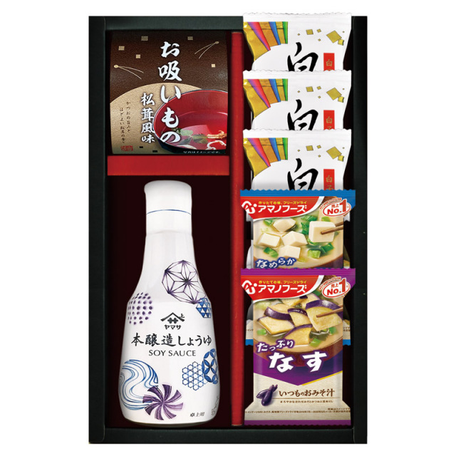 【一括お届け】アマノフーズ＆ヤマサ鮮度しょうゆ詰合せ B2066-105
