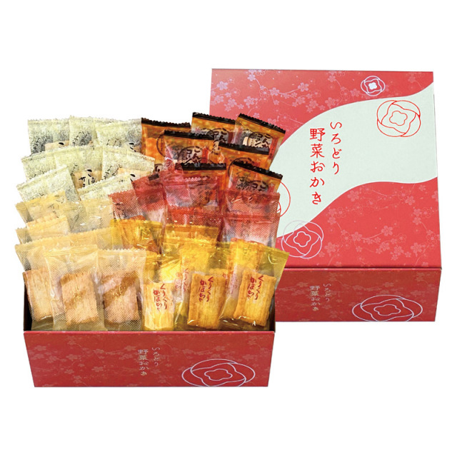 【送料無料】いろどり野菜おかき B2097-056