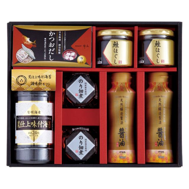 【送料無料】荒仕上味付海苔＆調味料ギフト B2106-065
