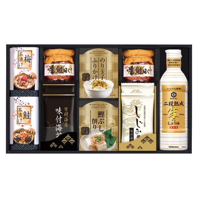 【送料無料】キッコーマン二段熟成生しょうゆ＆食卓詰合せ B2106-115