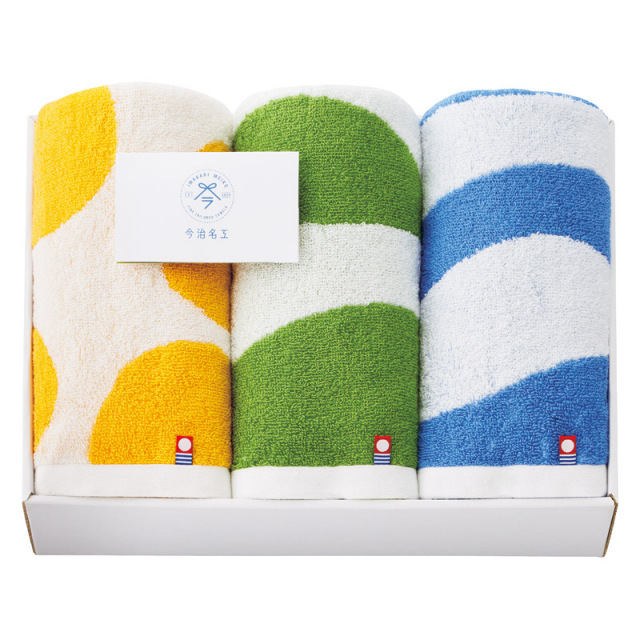 【送料無料】今治今治名工フェイスタオル3P B2110-047