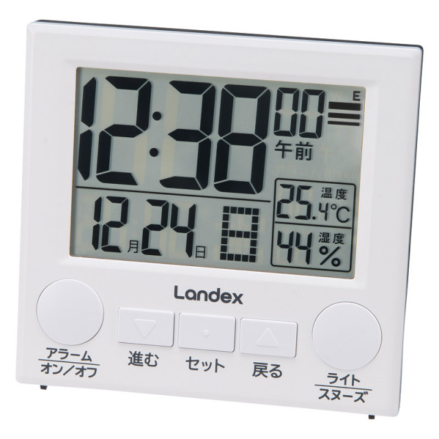 【送料無料】ランデックスデジタル電波置時計 ラクミエル B2116-085