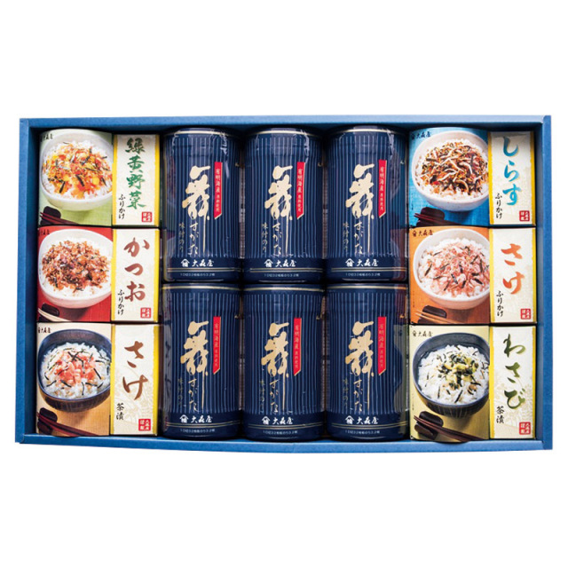 【送料無料】大森屋舞すがた卓上のり・ふりかけ・お茶漬詰合せ B2125-024