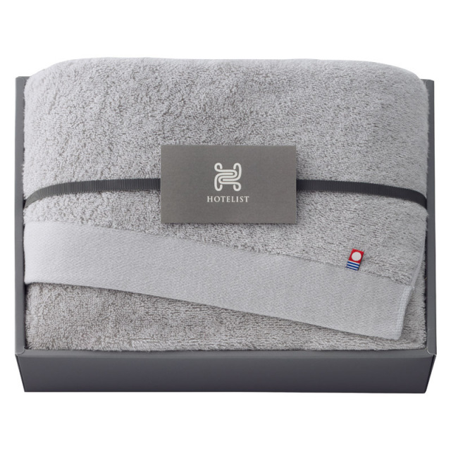 【送料無料】今治HOTELISTバスタオルグレージュ B2134-030