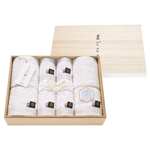 【送料無料】今治小町白無垢IIタオルセット木箱入 B2155-035