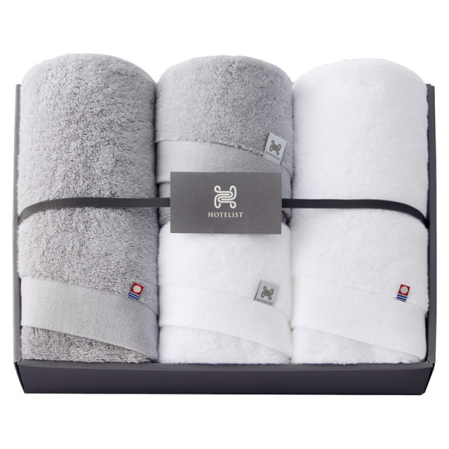 【送料無料】今治HOTELISTバスタオル2P＆フェイスタオル2P B2156-039