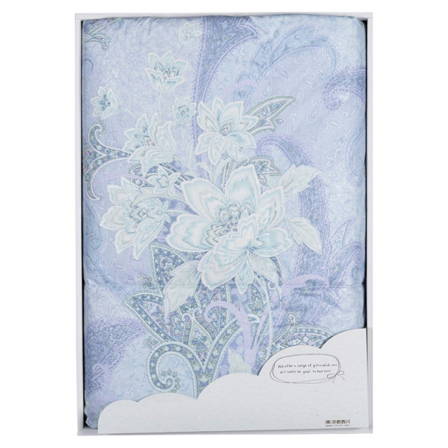 【送料無料】nishikawaゴーライト羽毛肌掛けふとんブルー B2158-068