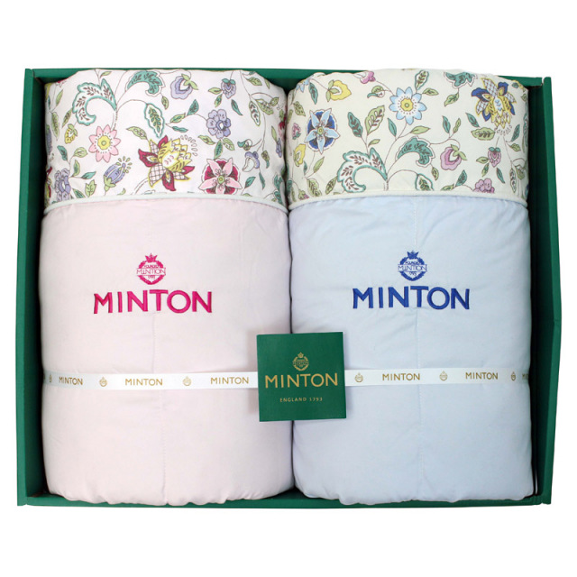 【送料無料】ミントンシルク混肌掛けふとん2P B2158-089