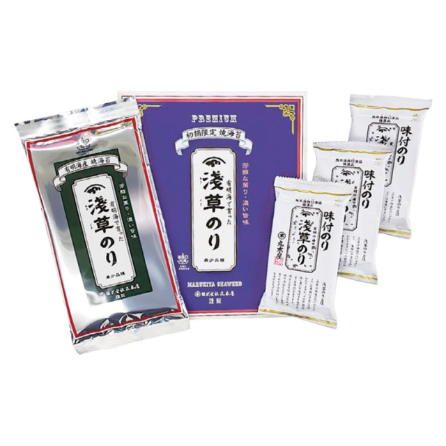 【一括お届け】浅草のり浅草手巻きのり・味付けのりセット H1014-0