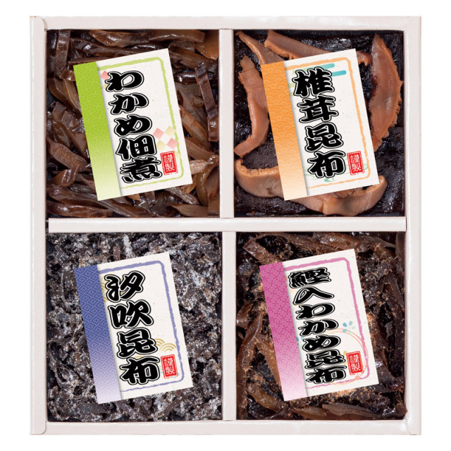 【一括お届け】廣川昆布御昆布 佃煮4品詰合せ H1032-7