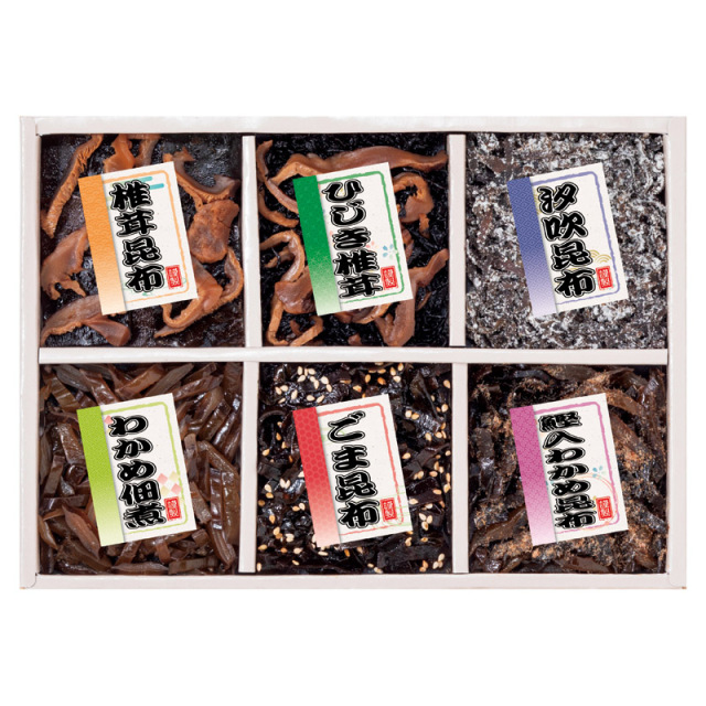 【一括お届け】御昆布 佃煮6品詰合せ H9047-8