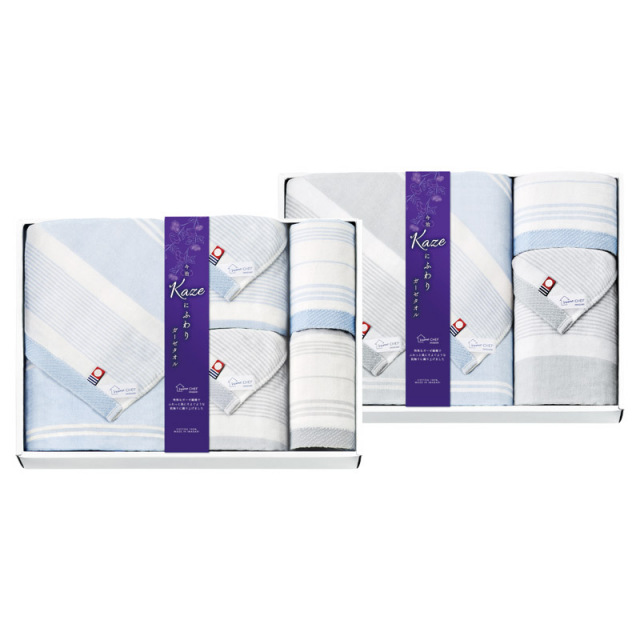 今治 Kaze にふわりタオルセット（L1005-100）｜送料無料｜香典返しe-shop