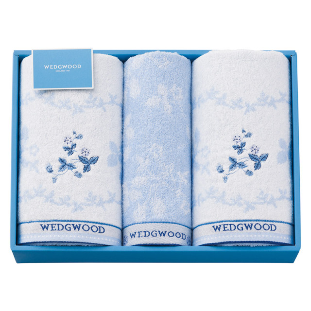 【送料無料】ウェッジウッドワイルドストロベリーバスタオル2P＆ウォッシュタオル L1043-069