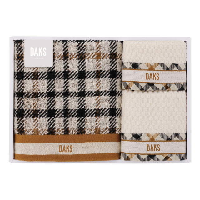 【送料無料】DAKSダブルハウスチェックタオルセット L1044-045