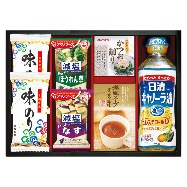 【送料無料】日清キャノーラ油＆アマノフーズバラエティセット L1058-025