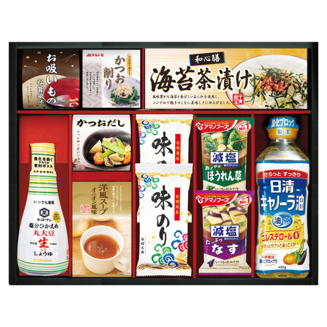 【送料無料】日清キャノーラ油＆アマノフーズバラエティセット L1058-046