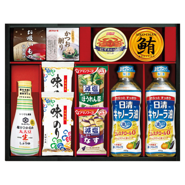 【送料無料】日清キャノーラ油＆アマノフーズバラエティセット L1058-050