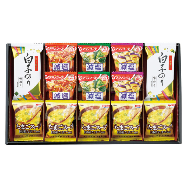 【送料無料】アマノフーズおみそ汁・たまごスープ・白子のりセット L1075-046