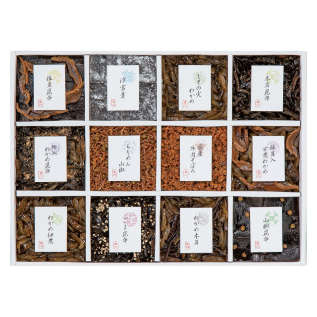【送料無料】廣川昆布御昆布 12品佃煮詰合せ L1093-085
