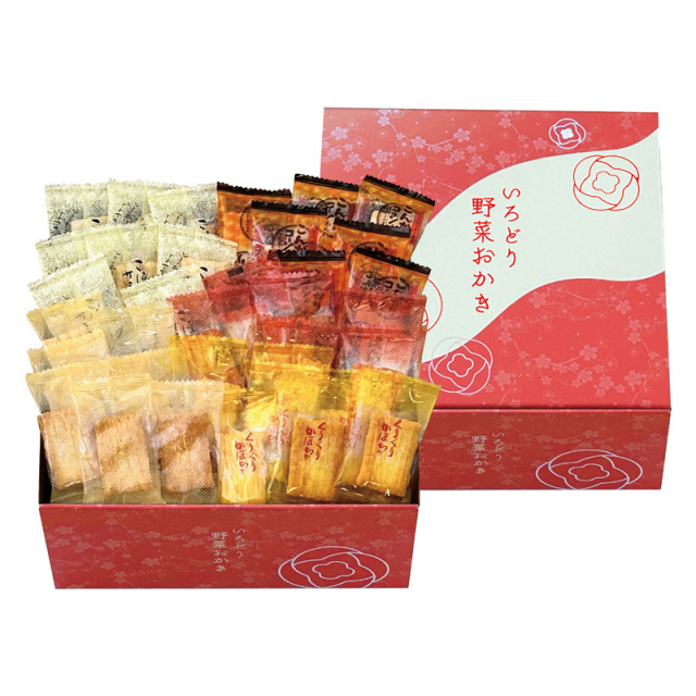 【送料無料】いろどり野菜おかき L1105-099